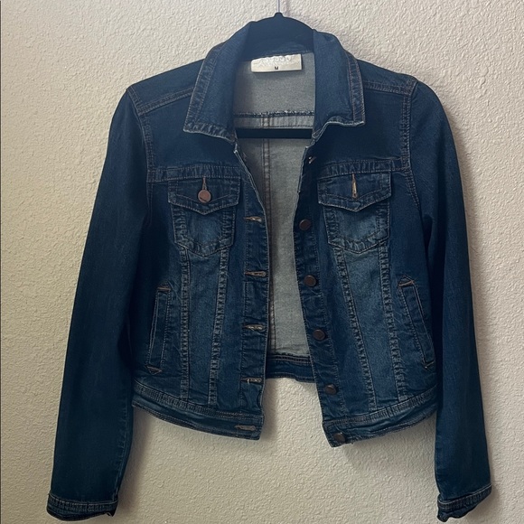 Jou Jou Jackets & Blazers - Jou Jou Dark Blue Jean Jacket